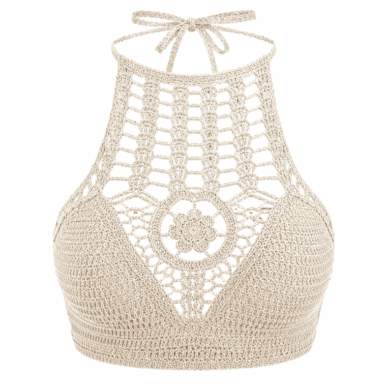 Top crochet franges plage (5)