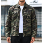 Veste cowboy homme camouflage en coton renforcé zippée (1)