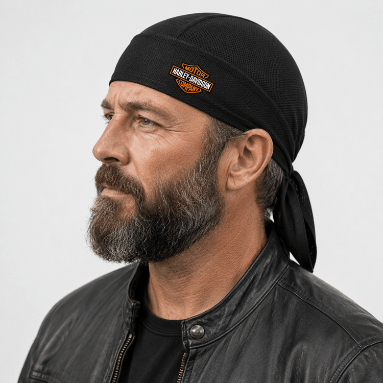 Bandana Harley Davidson noir (2)
