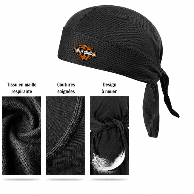 Bandana Harley Davidson noir (3)