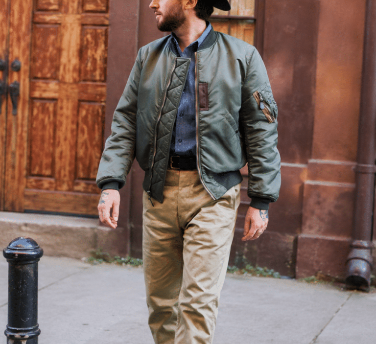 Blouson aviateur MA-1 vert sauge militaire vintage (2)