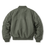 Blouson aviateur MA-1 vert sauge militaire vintage (5)