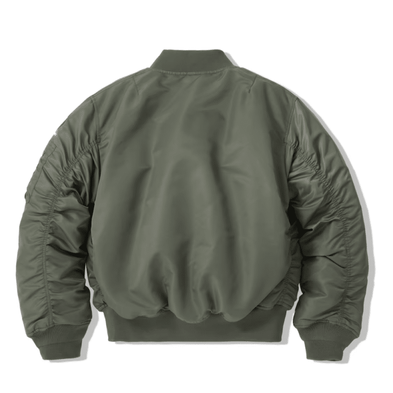 Blouson aviateur MA-1 vert sauge militaire vintage (5)