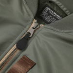 Blouson aviateur MA-1 vert sauge militaire vintage (6)