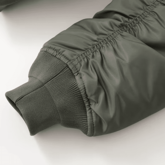 Blouson aviateur MA-1 vert sauge militaire vintage (8)