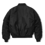 Blouson aviateur noir militaire vintage MA-1 (5)