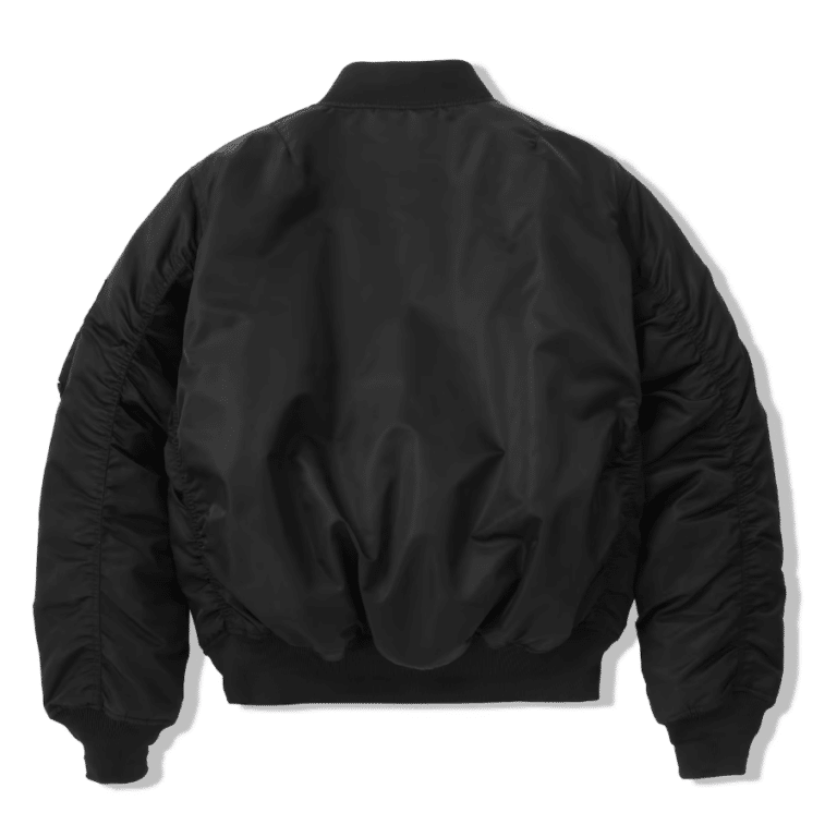 Blouson aviateur noir militaire vintage MA-1 (5)