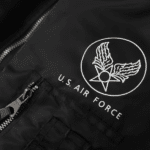 Blouson aviateur noir militaire vintage MA-1 (6)