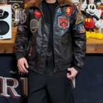 Blouson aviateur vintage US Navy à patchs brodés (7)