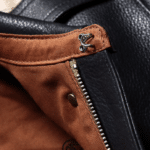 Blouson cuir aviateur A-2 américain noir vintage (1)