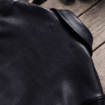 Blouson cuir aviateur A-2 américain noir vintage (9)