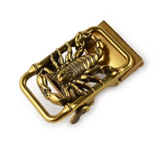 Boucle automatique de ceinture dorée grand scorpion (2)