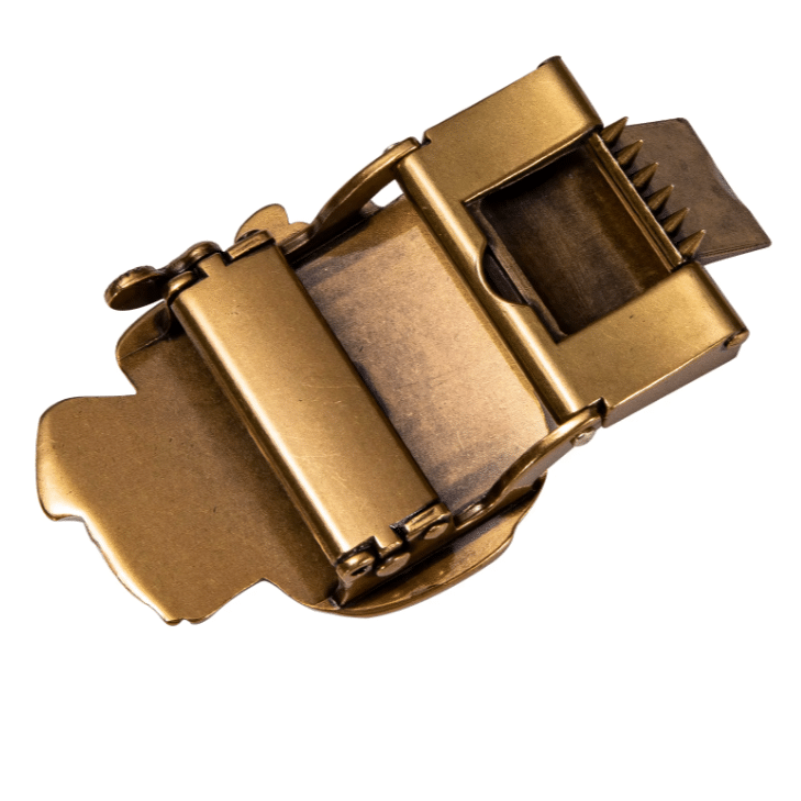 Boucle automatique dorée aigle pour sangle crantée 3,5 cm (2)