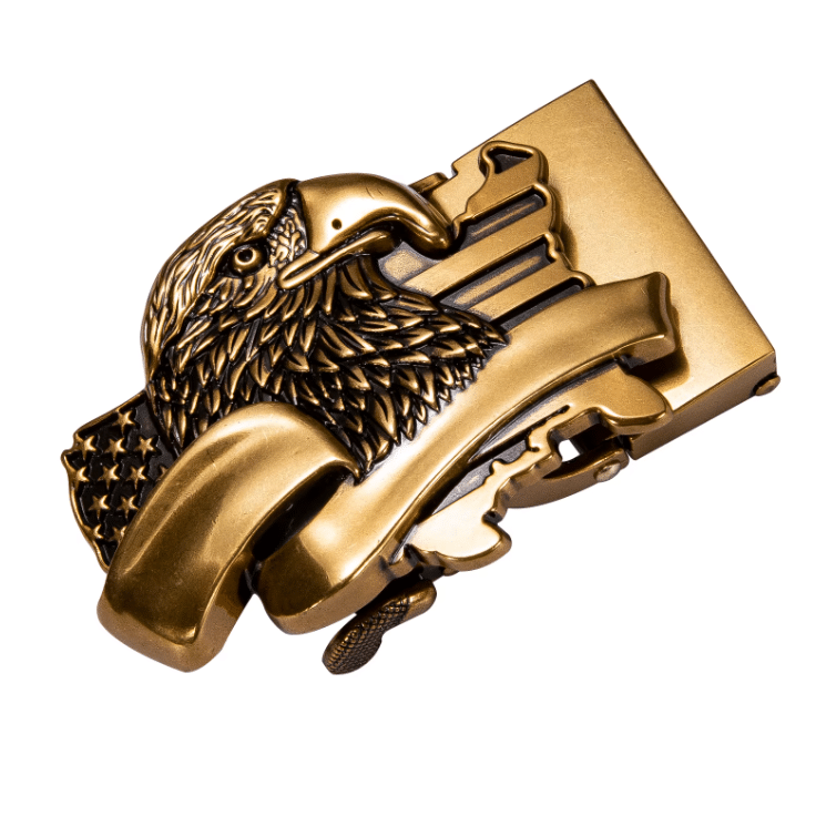 Boucle automatique dorée aigle pour sangle crantée 3,5 cm (3)