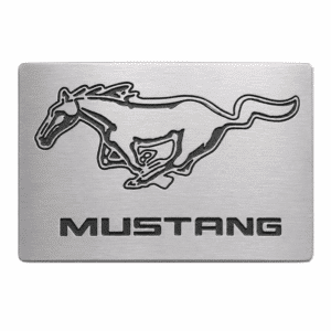Boucle de ceinture Mustang argentée