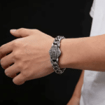 Bracelet biker Harley-Davidson chaîne maille gourmett (2)