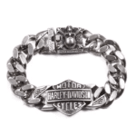 Bracelet biker Harley-Davidson chaîne maille gourmett (4)