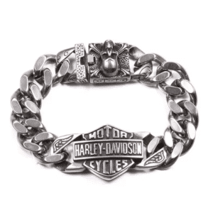 Bracelet biker Harley-Davidson chaîne maille gourmett
