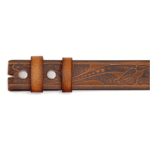 Ceinture cowboy camel motifs western sans boucle (2)