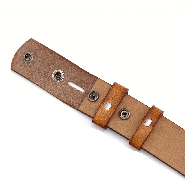 Ceinture cowboy camel motifs western sans boucle (3)