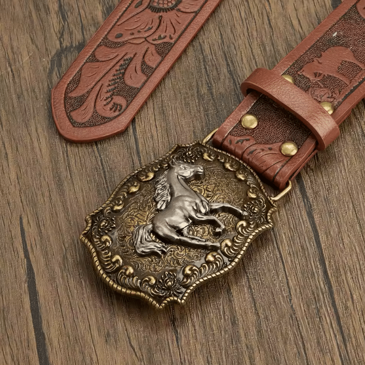 Ceinture cowboy femme boucle cheval (2)