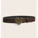 Ceinture cowboy femme boucle cœur sculptée style rétro (1)