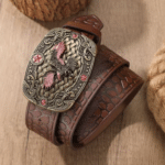 Ceinture cowboy femme grande boucle aigle (1)