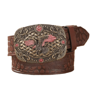 Ceinture cowboy femme grande boucle aigle