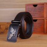Ceinture cowboy grande taille à boucle automatique aigle argenté (3)