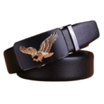 Ceinture cowboy grande taille à boucle automatique aigle doré (1)