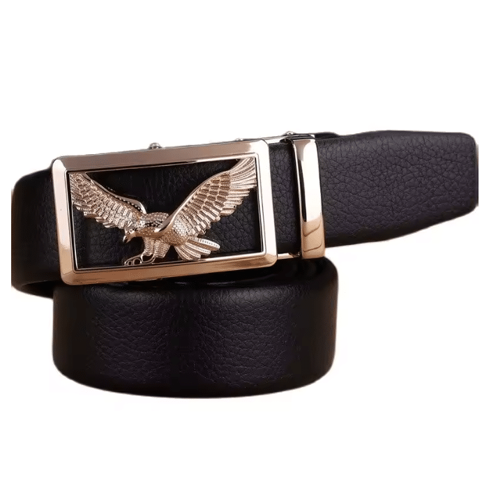 Ceinture cowboy grande taille boucle automatique aigle américain (1)