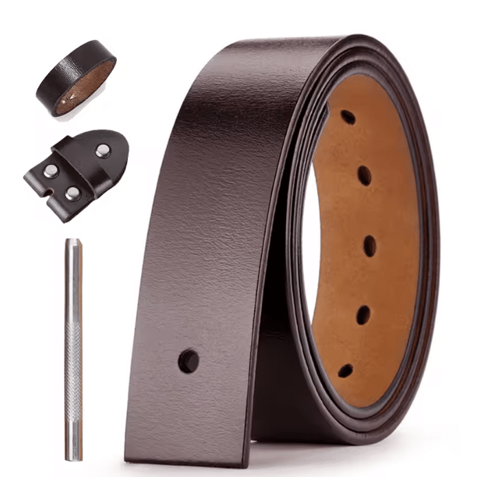 Ceinture cowboy grande taille sans boucle interchangeable (4)