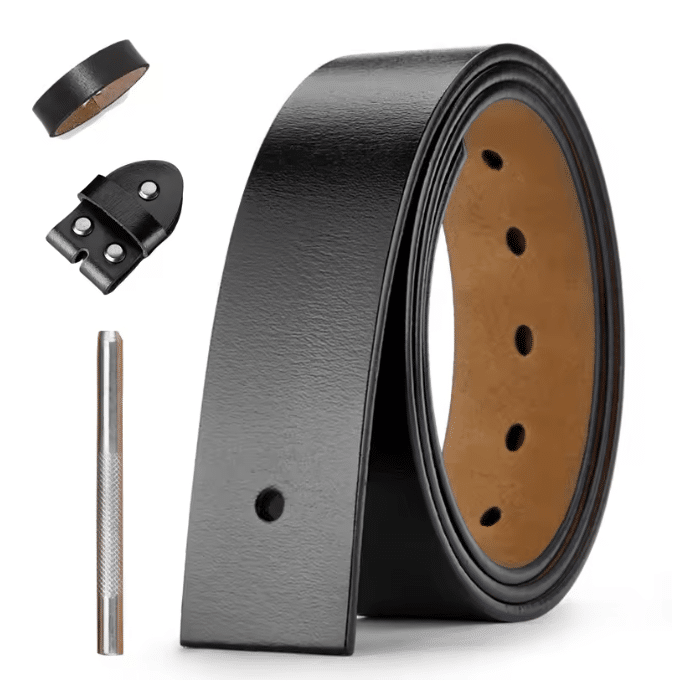 Ceinture cowboy grande taille sans boucle interchangeable (5)