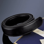 Ceinture cowboy noir cuir pour boucle automatique (1)