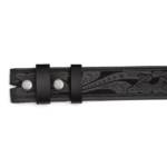Ceinture cowboy noir motifs western sans boucle (2)