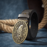 Ceinture de chasse boucle sanglier vintage (2)