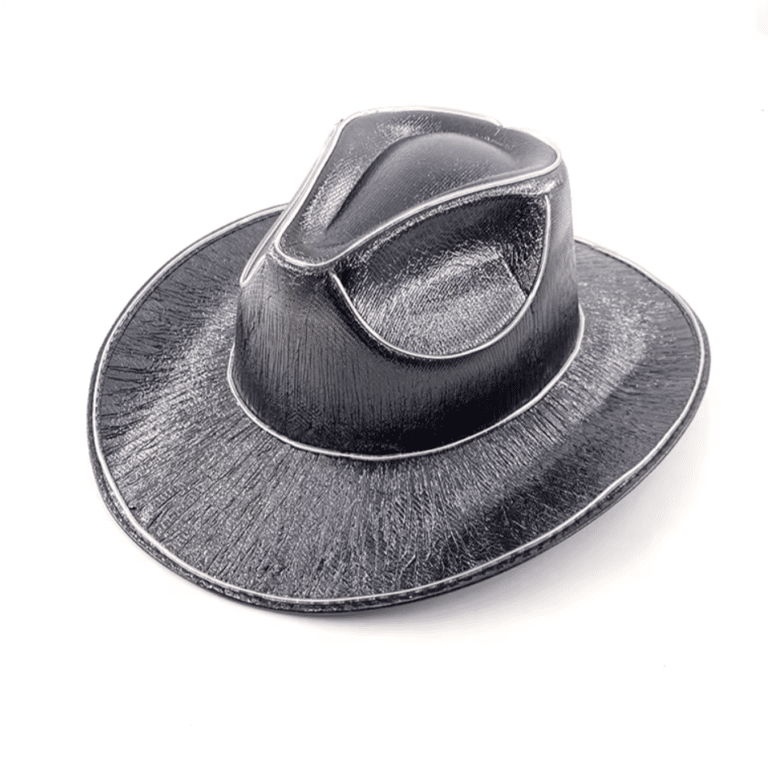 Chapeau cowboy avec éclairage LED blanc (2)