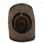 Chapeau cowboy femme​ en cuir motif taureau (3)