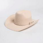 Chapeau de cowboy homme​ blanc larges bords relevés (2)
