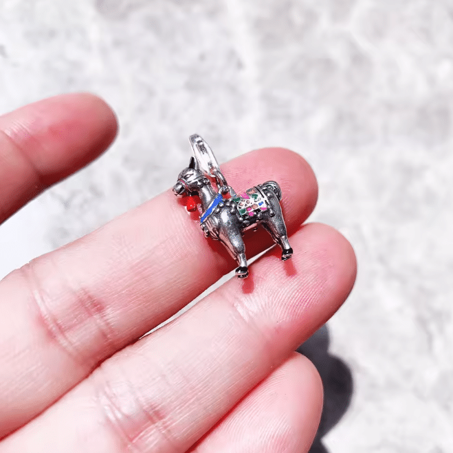 Charm pendentif lama en argent (3)