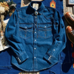 Chemise cowboy homme coton bleu broderies western (12)
