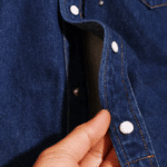 Chemise cowboy homme coton bleu broderies western (2)