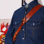 Chemise cowboy homme coton bleu broderies western (5)