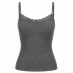 Débardeur gris​ dentelle (3)