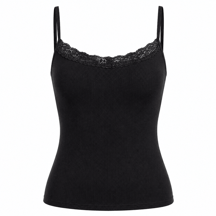 Débardeur noir femme​dentelle (5)