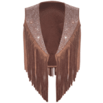 Gilet cowboy déguisement enfant à franges et strass (1)