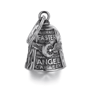 Porte-clés cloche porte-bonheur motard biker