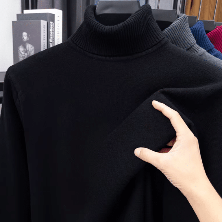 Pull col roulé homme (5)