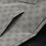 Surchemise country grise motif damier (4)
