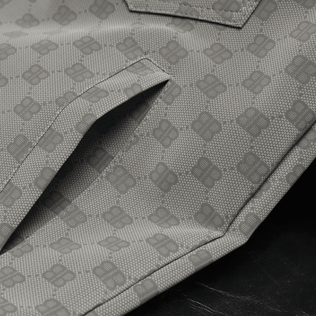 Surchemise country grise motif damier (4)